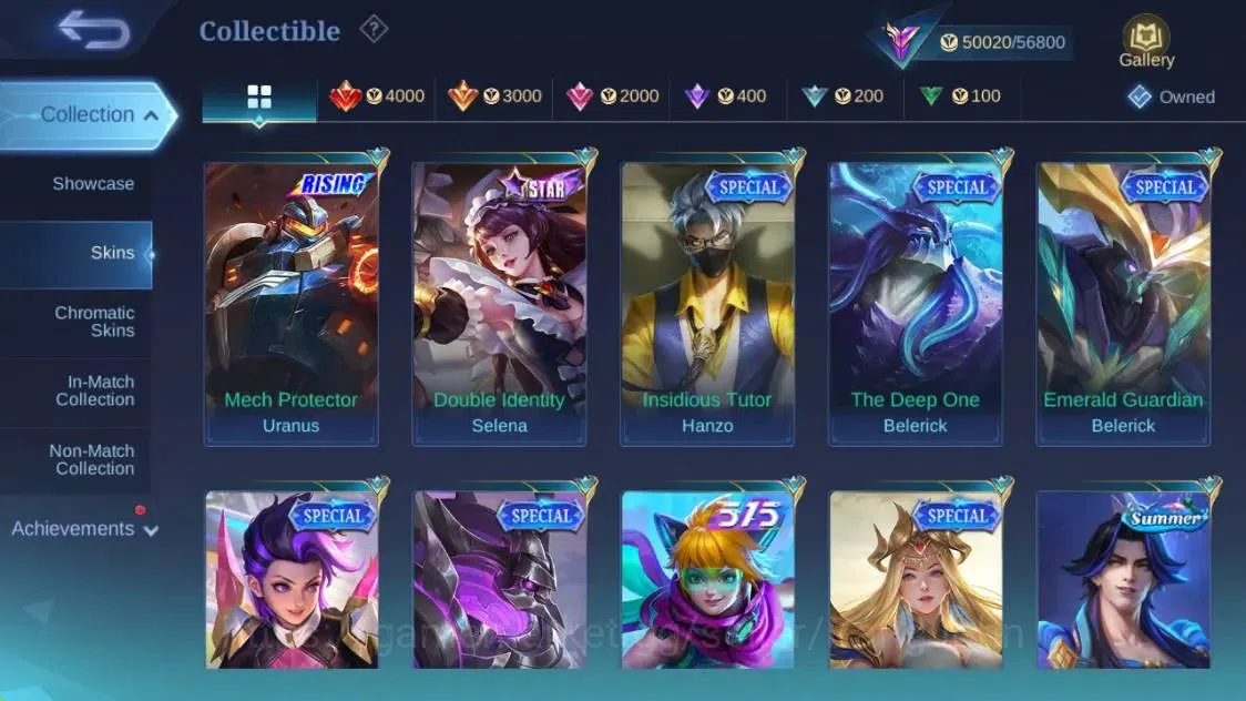 Mobile Legends: Bang Bang Accounts Global|Hero 132|Skin 260|Renowned|KOF Karina|STUN  image 20