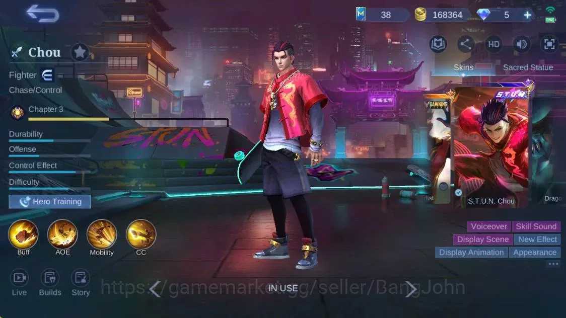 Mobile Legends: Bang Bang Accounts Global|Hero 132|Skin 260|Renowned|KOF Karina|STUN  image 9