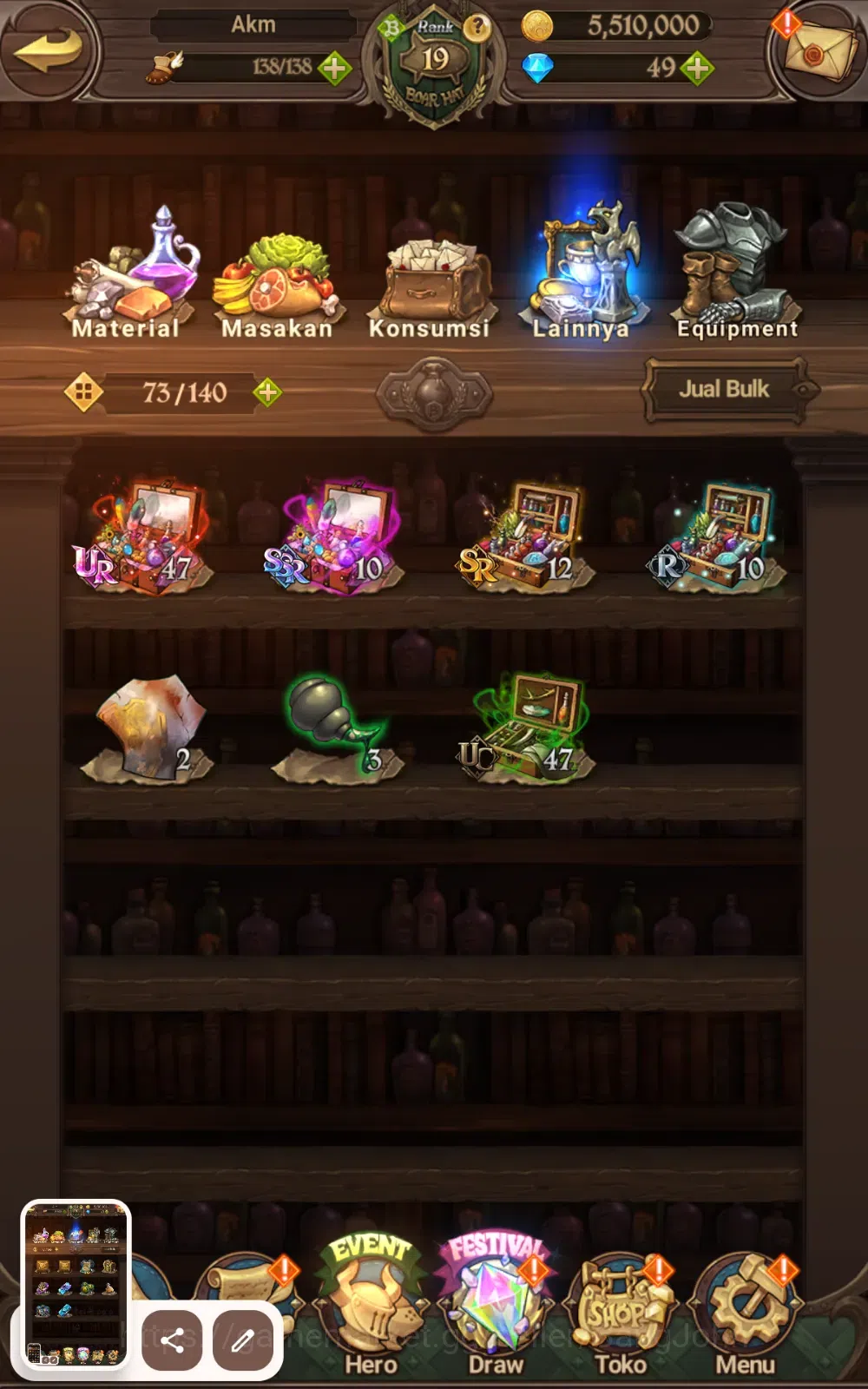 The Seven Deadly Sins: Grand Cross Accounts ASIA | 590K CC | Sabunak, Merlin esca, ODK |  7DS0 image 8