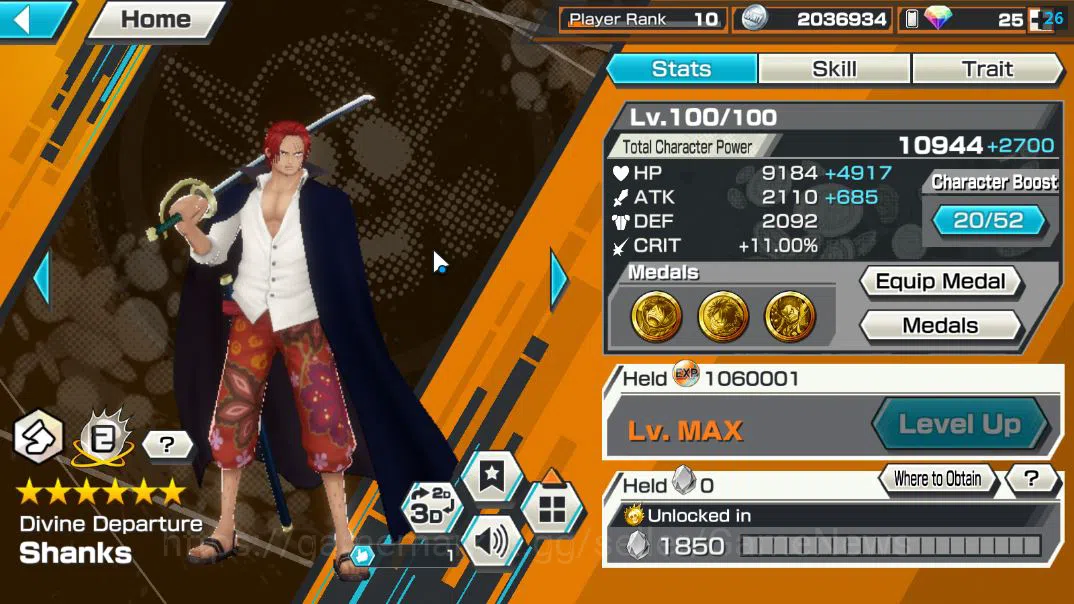 One Piece Bounty Rush Accounts Global|3 EX 1 MAX|Devine Shanks,5Elder Nusjuro,Fil image 3