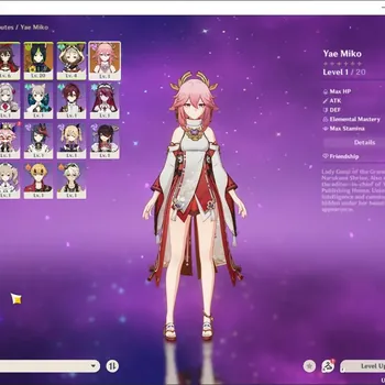 Genshin Impact Accounts Starter ASIA|Starter Fresh AR7|1Limit(YaeMiko)+chrSTD(Diona,Barbara Etc)|MC Male|TakeMail(GI1324Z)