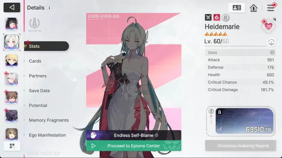 Chaos Zero Nightmare Accounts ASIA | Lv.54 | 13 SSR | 11 UR | Heidemarie ME2, Ti image 16