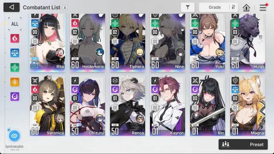 Chaos Zero Nightmare Accounts ASIA | Lv.54 | 13 SSR | 11 UR | Heidemarie ME2, Ti image 20