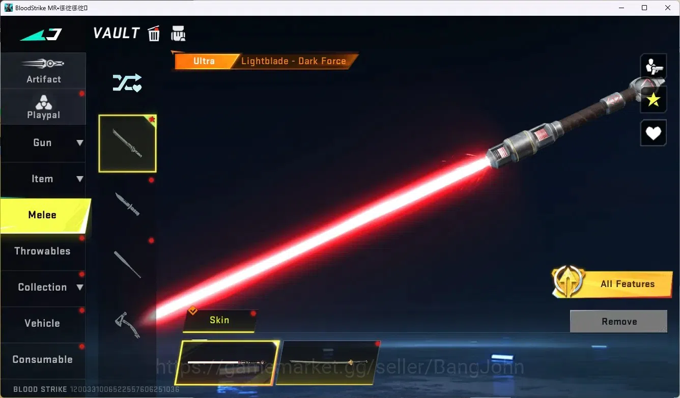 Blood Strike Accounts ASIA|Ultra Melee: Lightblade-Dark Force|Eternal Gu image 16