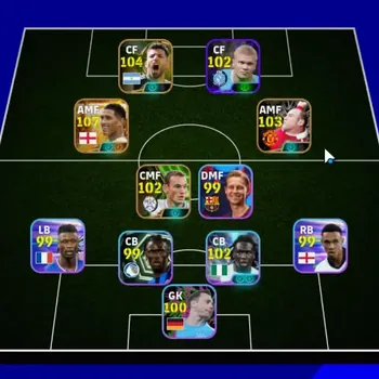 eFootball Accounts Legends & Iconic Players Android|Power 3053|Big Time Jude Bellingham Jul'26|Epic Wayne Rooney,Sergio