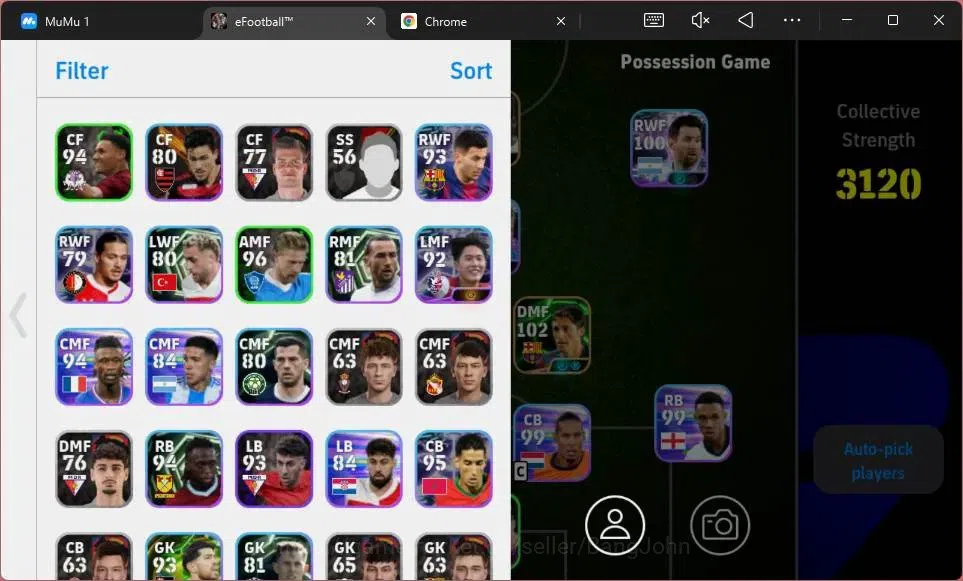 eFootball Accounts ANDROID|PW 3120|Epc Pele|Epc Edmilson|Epc Saviola| image 3