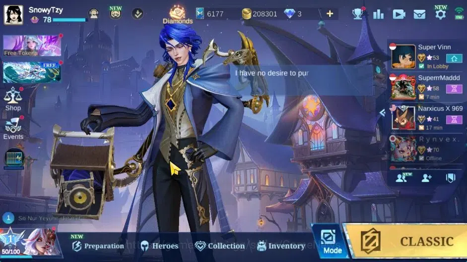 Mobile Legends: Bang Bang Accounts Hero 132|Skin 301|High Immo 105|Sanrio Floryn,KOF image 1