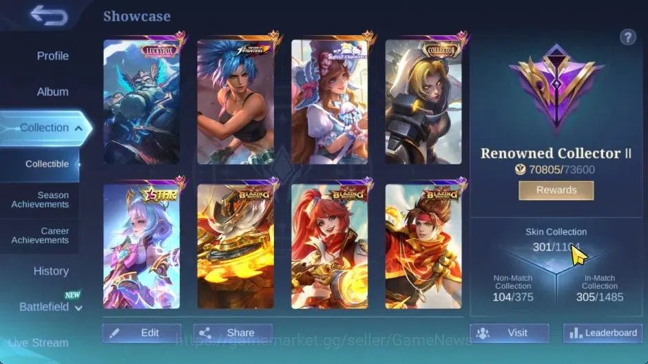 Mobile Legends: Bang Bang Accounts Hero 132|Skin 301|High Immo 105|Sanrio Floryn,KOF image 3
