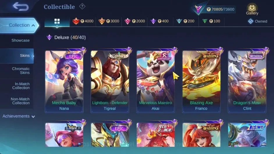 Mobile Legends: Bang Bang Accounts Hero 132|Skin 301|High Immo 105|Sanrio Floryn,KOF image 8