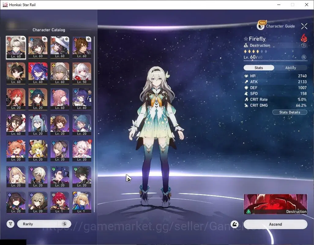 Honkai Star Rail Accounts Asia|TL 47|6 Limited|Mortenax Blade,Firefly,The Da image 4