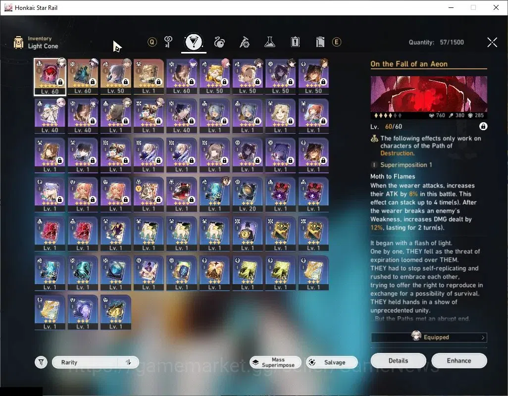 Honkai Star Rail Accounts Asia|TL 47|6 Limited|Mortenax Blade,Firefly,The Da image 5