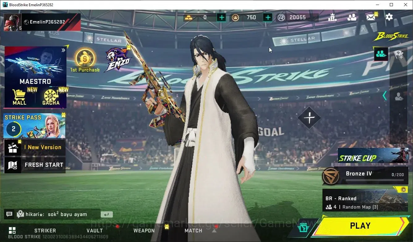Blood Strike Accounts ASIA|ETERNAL Lv2 AUG-Empyrean+1 ULTRA [P90-Phantom image 1