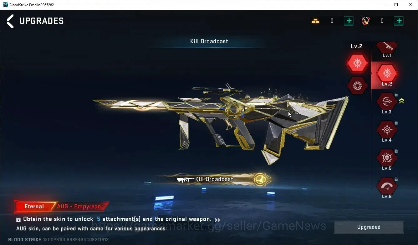 Blood Strike Accounts ASIA|ETERNAL Lv2 AUG-Empyrean+1 ULTRA [P90-Phantom image 8