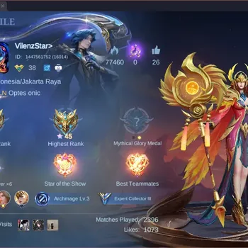 Mobile Legends: Bang Bang Accounts Collector Global|Hero 89|Skin 142|Expert|Collectior Pharsa|Luckybox Selena|Rising