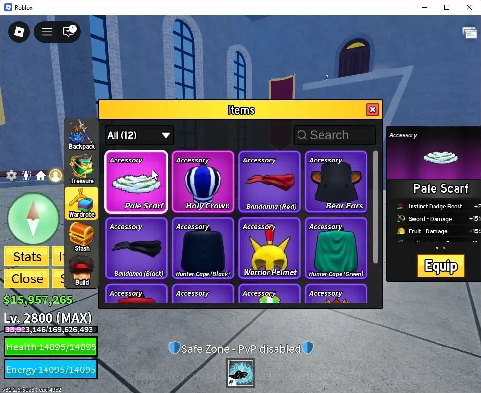 Roblox Accounts Blox Fruit|Lv 2800|Sharkman Karate|14M Beli 15K Frag|1 Myth Wp [Hallow Scythe] 1 Myth Fruit [Shadow]|Human 4
