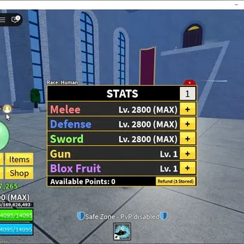 Roblox Accounts Blox Fruit|Lv 2800|Sharkman Karate|14M Beli 15K Fr image 1