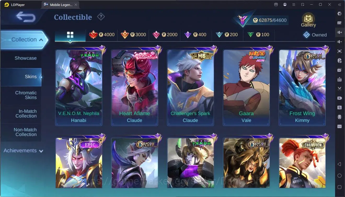 Mobile Legends: Bang Bang Accounts Global|Hero 130|Skin 274|Renowned|Legend Lunox|KOF image 13