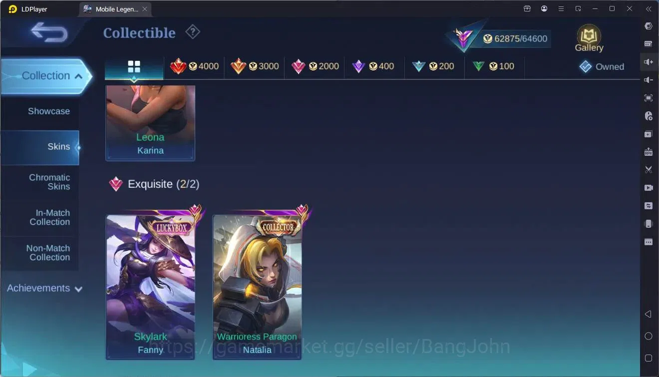 Mobile Legends: Bang Bang Accounts Global|Hero 130|Skin 274|Renowned|Legend Lunox|KOF image 18