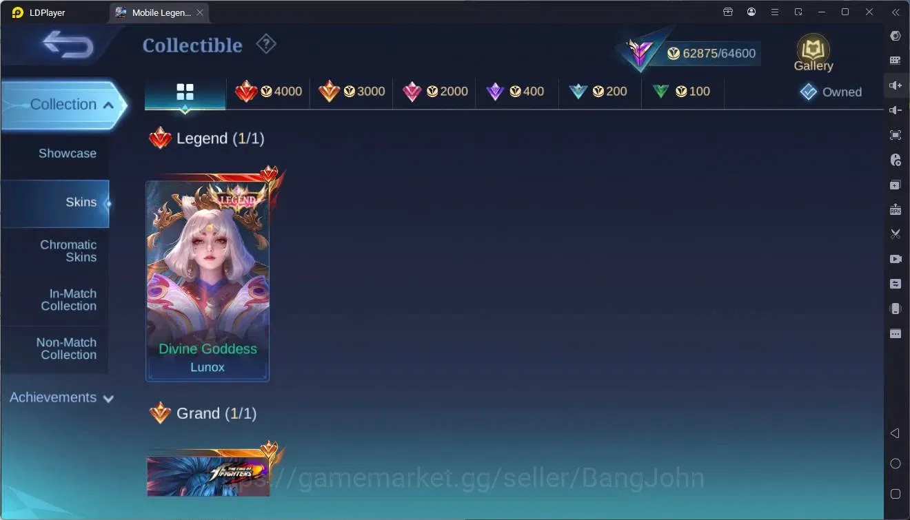 Mobile Legends: Bang Bang Accounts Global|Hero 130|Skin 274|Renowned|Legend Lunox|KOF image 20