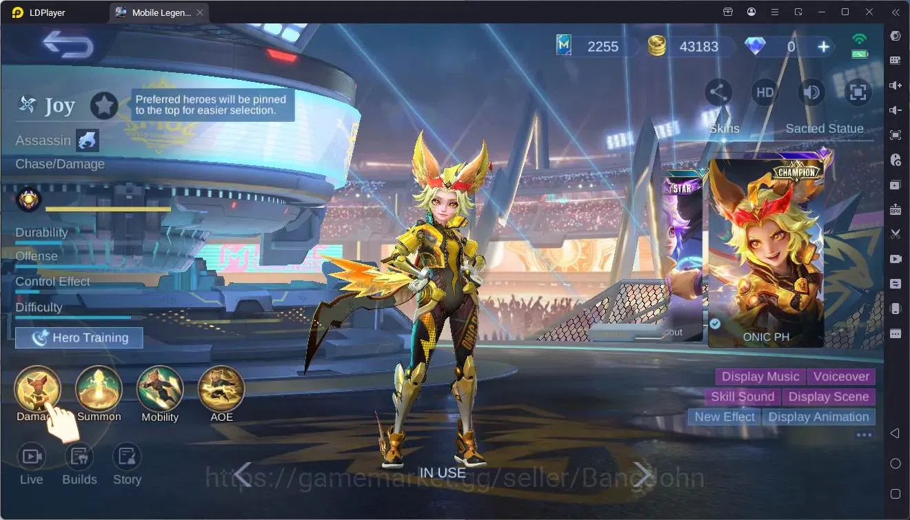 Mobile Legends: Bang Bang Accounts Global|Hero 130|Skin 274|Renowned|Legend Lunox|KOF image 3