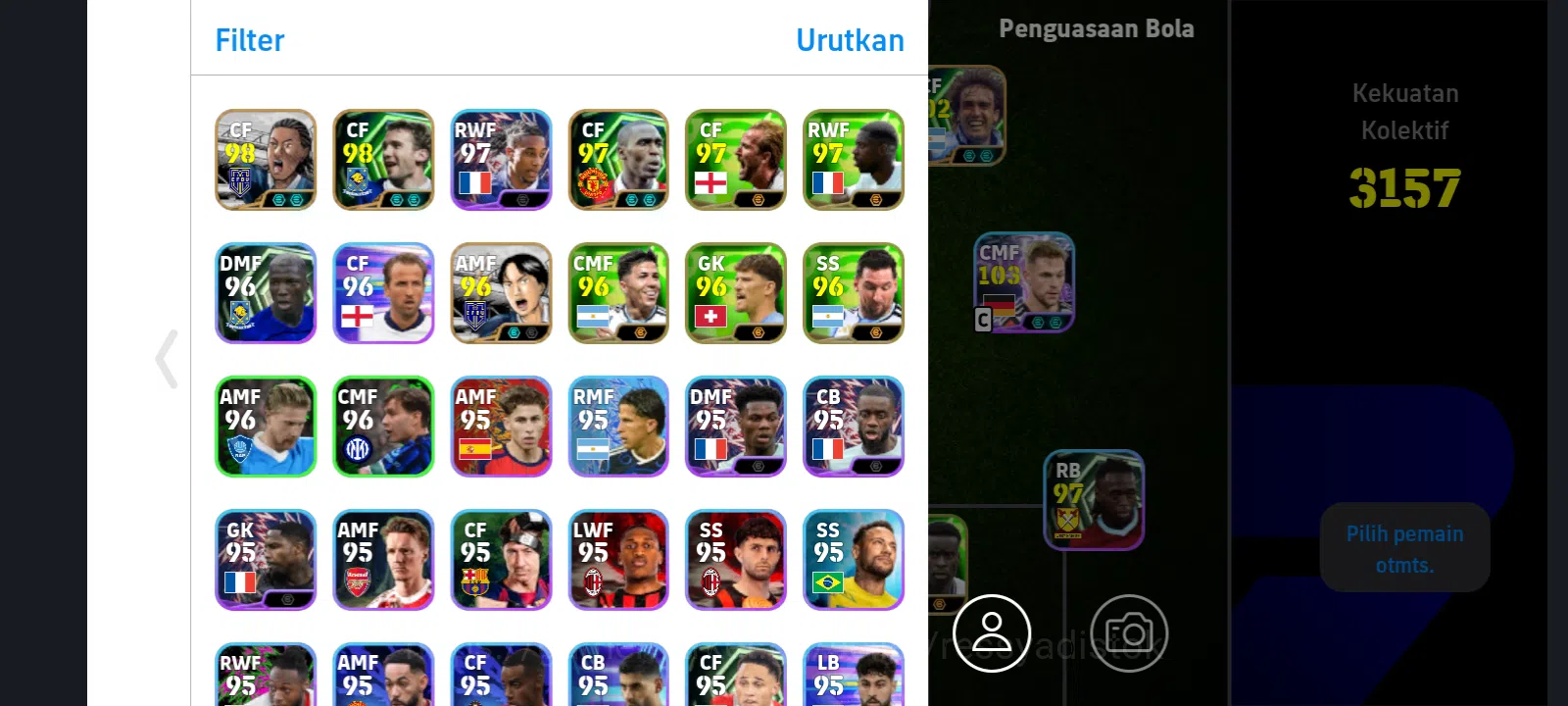 eFootball Accounts Legends & Iconic Players EFOOTBALL 2026 | PACK FRANCE, G BATISTUTA, M SILVERTE, D NUNEZ, 3 MANAGER 3