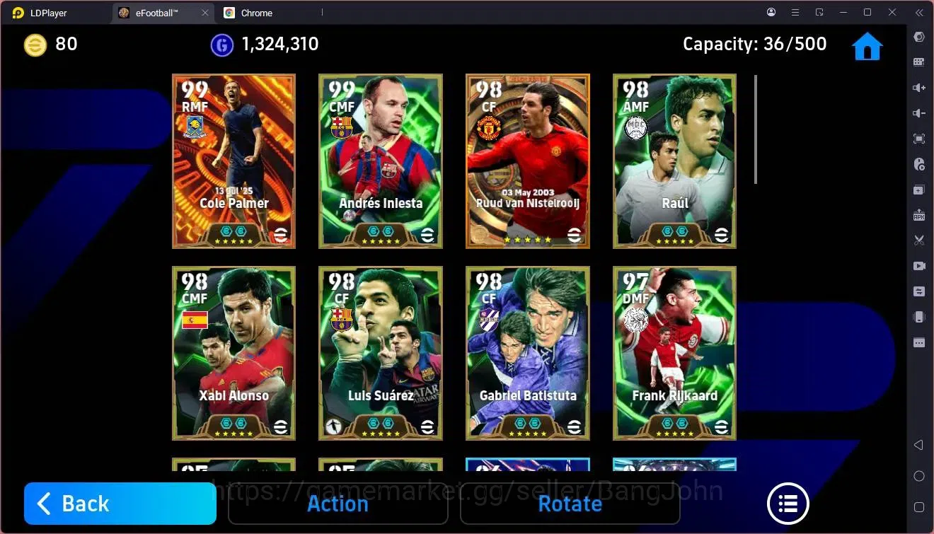 eFootball Accounts Mobile|PW 3180|Bigtime Palmer,Nistelrooij,Forlan|E image 4