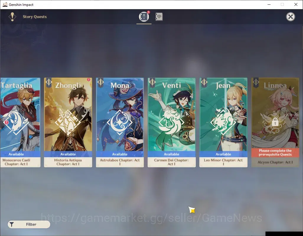 Genshin Impact Accounts ASIA|AR 41|2 Limited + 1 (*5Weapon)|Linnea,Flins|A image 13