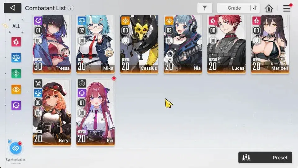 Chaos Zero Nightmare Accounts GLOBAL Lv33|4 SSR[Heidemarie,TipheraM1+Sign,Veroni image 4