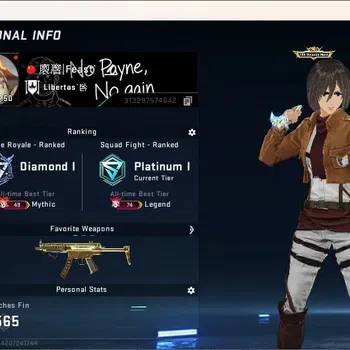 Blood Strike Accounts Collab Skin ASIA | 1 Eternal: Uzi-Scorpius|AOT RAN|8 Collab Guns: 1 AOT,2 EVA,2 7DS,3TR|1 Ultra