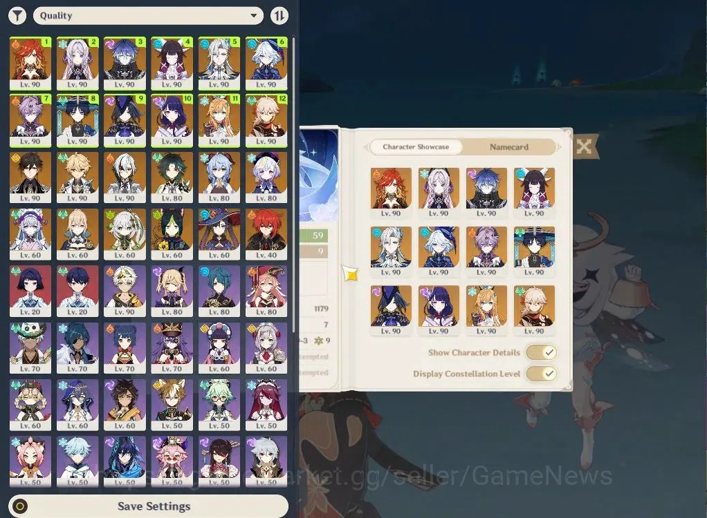 Genshin Impact Accounts ASIA|AR59|PreamTeam Neuvilette|16Limit+7(*5WeP)|Fu image 2