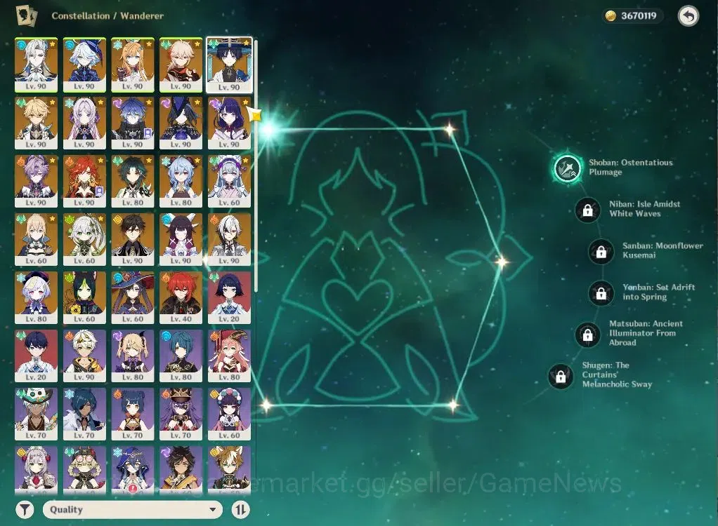 Genshin Impact Accounts ASIA|AR59|PreamTeam Neuvilette|16Limit+7(*5WeP)|Fu image 3