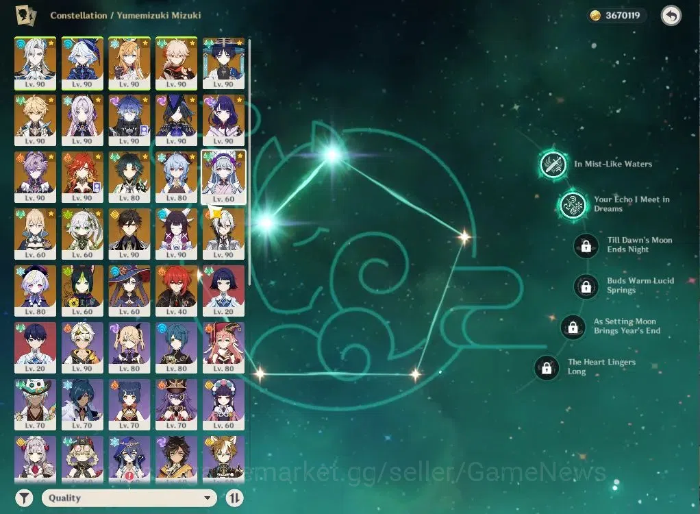 Genshin Impact Accounts ASIA|AR59|PreamTeam Neuvilette|16Limit+7(*5WeP)|Fu image 4