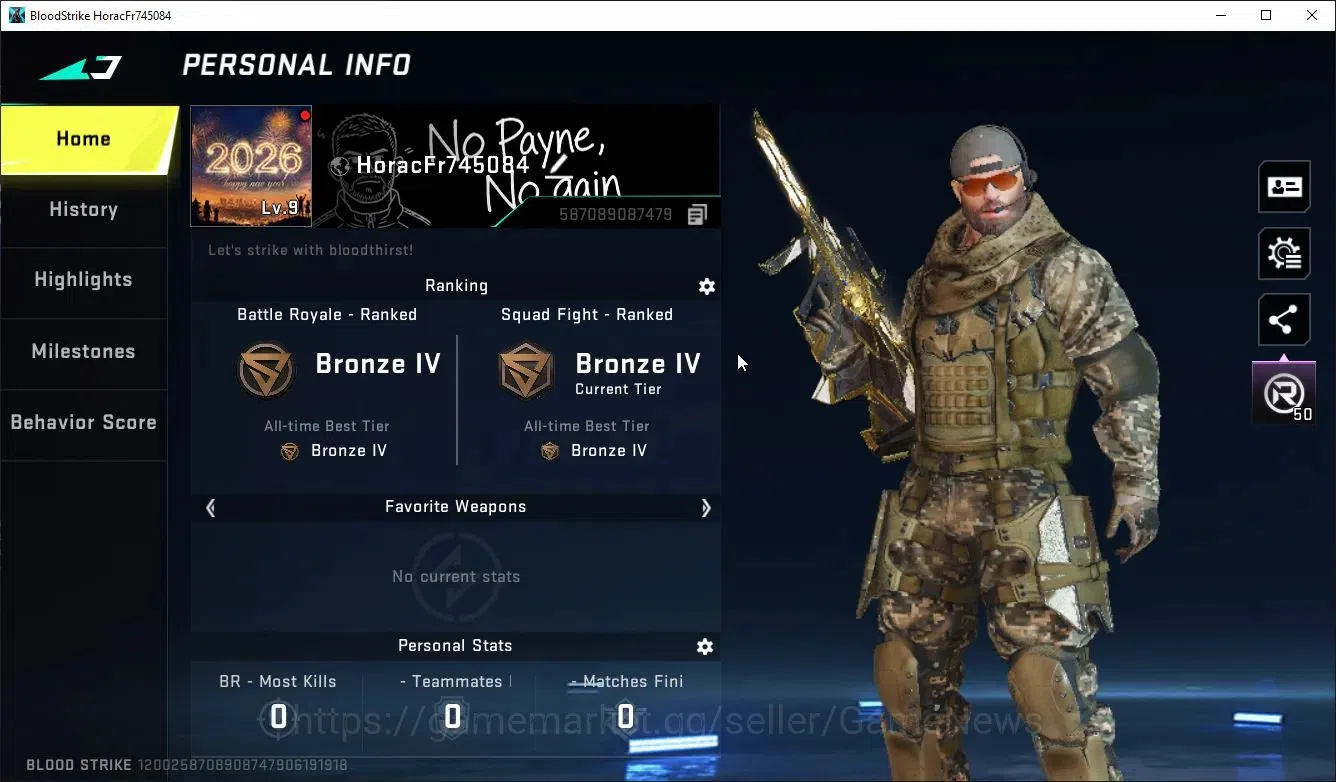 Blood Strike Accounts ASIA|Starter ETERNAL Lv2 AUG - Empyrean+ 2 Legenda image 2