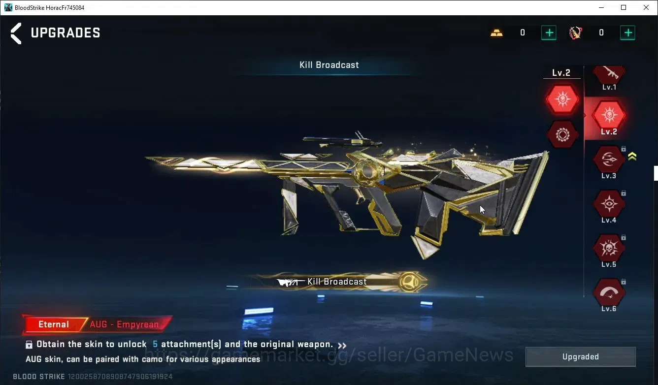 Blood Strike Accounts ASIA|Starter ETERNAL Lv2 AUG - Empyrean+ 2 Legenda image 5