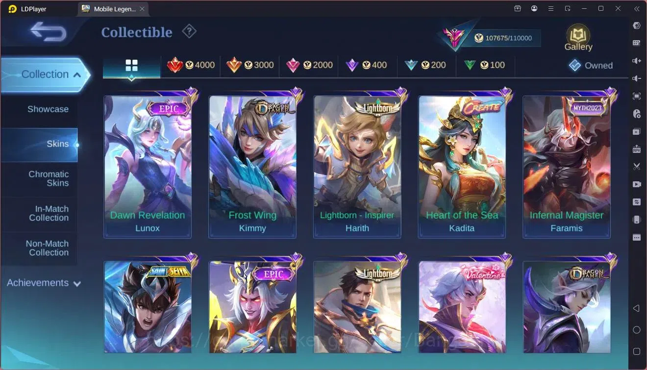 Mobile Legends: Bang Bang Accounts GLOBAL Hero 132 Skin 399|Legend Lunox|Neobeasts Ph image 6