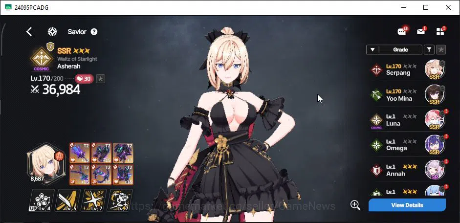 StarSavior Accounts Global|Lv 57|WellBuild,23 SSR 8 TopTier[(AsherahWa image 10
