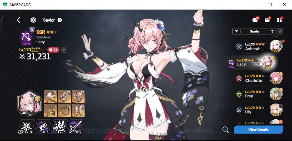 StarSavior Accounts Global|Lv 57|WellBuild,23 SSR 8 TopTier[(AsherahWa image 4