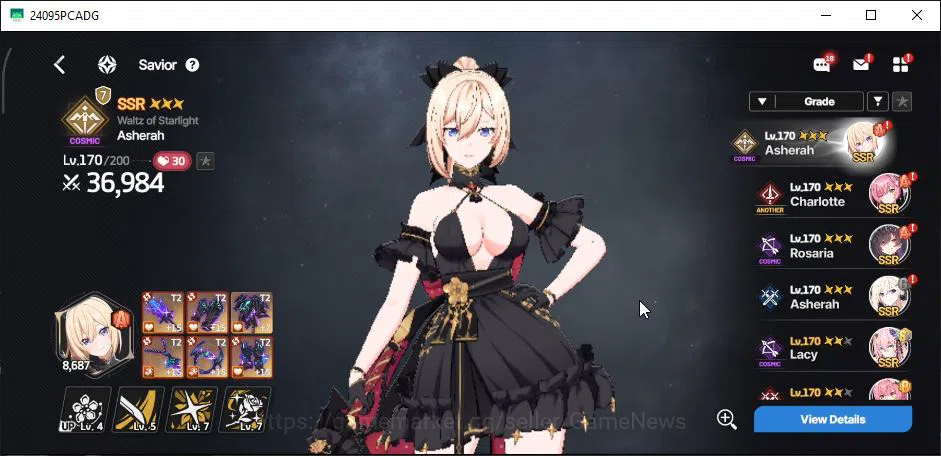StarSavior Accounts Global|Lv 57|WellBuild,23 SSR 8 TopTier[(AsherahWa image 6