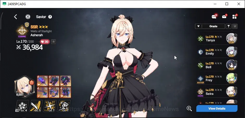 StarSavior Accounts Global|Lv 57|WellBuild,23 SSR 8 TopTier[(AsherahWa image 9