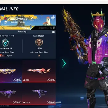 Blood Strike Accounts Others ASIA|Evo Gun:MP5-Guard|7 Eternal Gun|7 Collab Gun|4 Limited Gun|3 Ultra