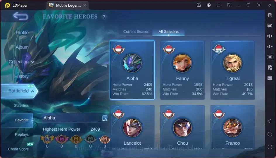 Mobile Legends: Bang Bang Accounts Global|Skin 123|Expert|Collab Badang+Vale|Lightbor image 10