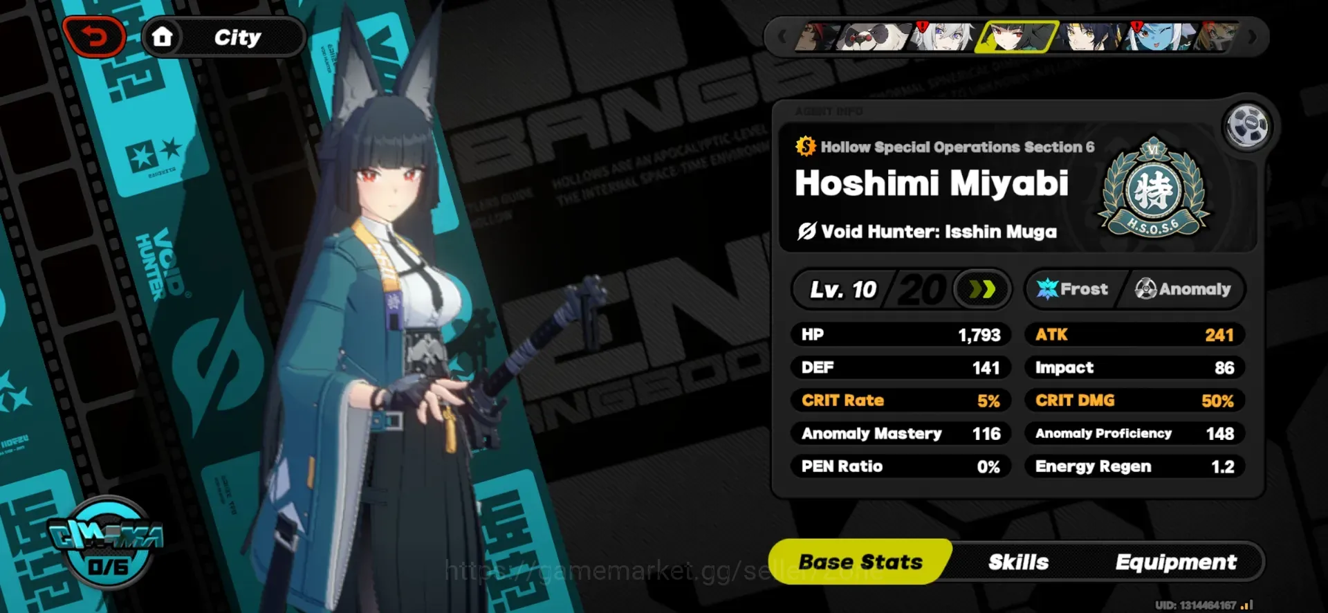 Zenless Zone Zero Accounts Starter ASIA|Starter IK13|5Limit 1