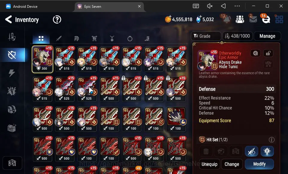Epic Seven Accounts GLOBAL Unverif|11 ML(Salome,LOT Scales,BYSHwayoung image 11