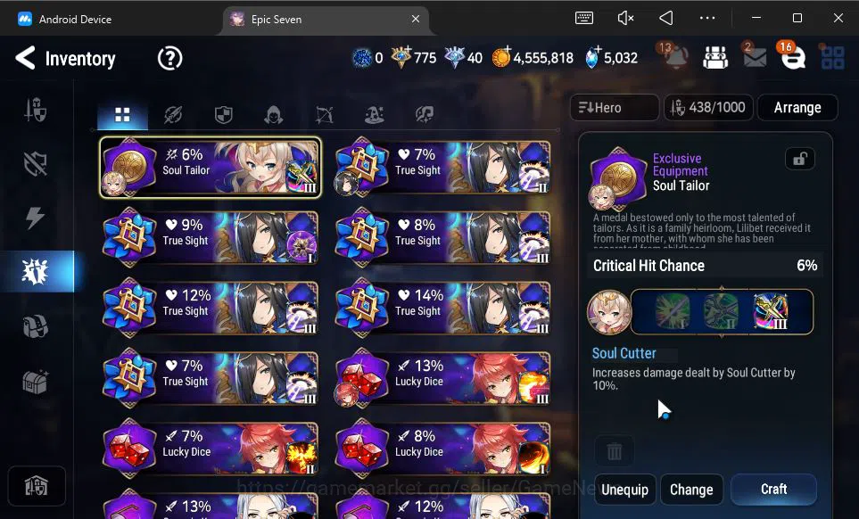 Epic Seven Accounts GLOBAL Unverif|11 ML(Salome,LOT Scales,BYSHwayoung image 9