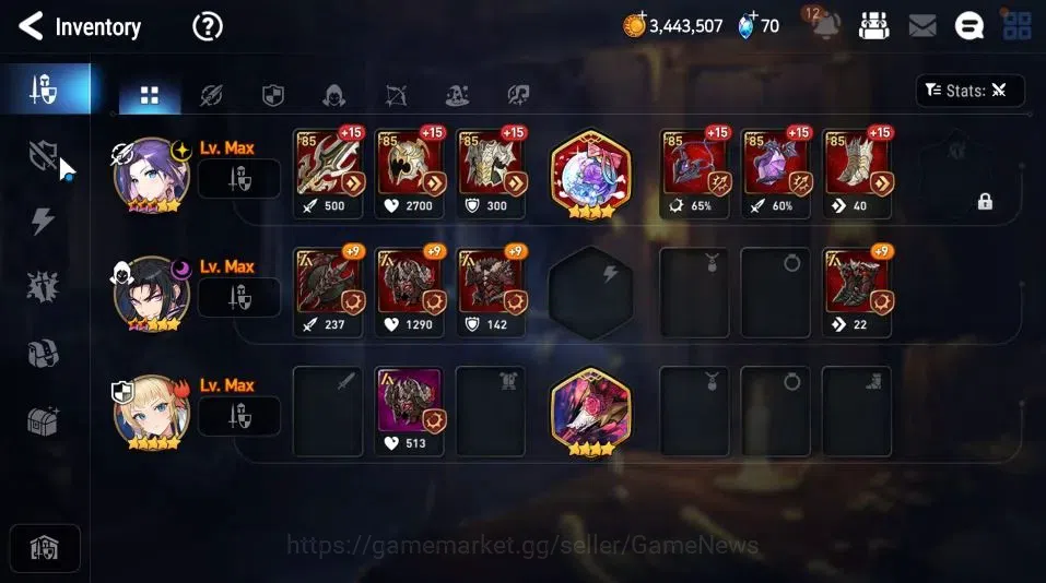 Epic Seven Accounts GLOBAL Unverif|New Era|3 ML[NM Luna,SBaal&Sezan,WO image 13