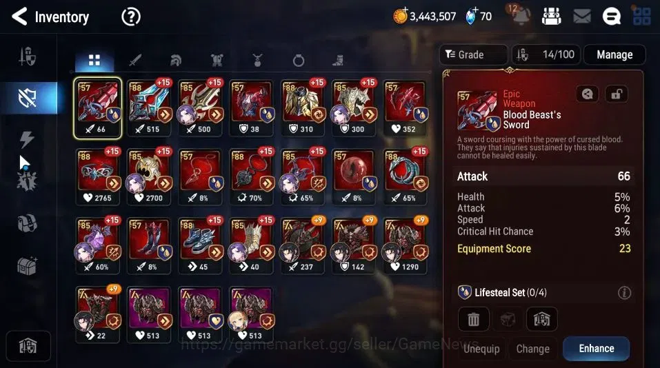 Epic Seven Accounts GLOBAL Unverif|New Era|3 ML[NM Luna,SBaal&Sezan,WO image 14