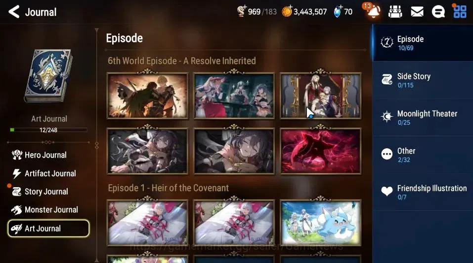Epic Seven Accounts GLOBAL Unverif|New Era|3 ML[NM Luna,SBaal&Sezan,WO image 7