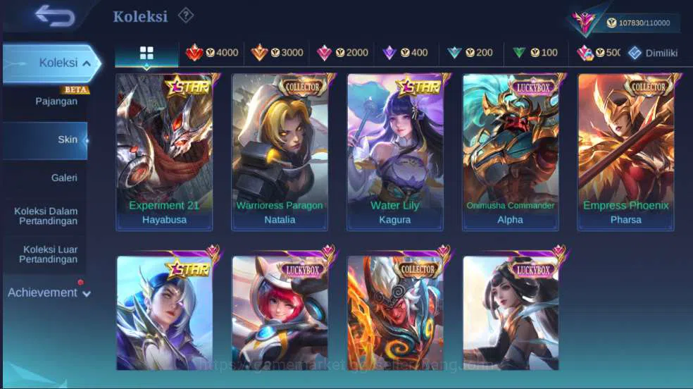 Mobile Legends: Bang Bang Accounts Others Hero 126 | Skin 301 | Legend Franco,  Aspirant Layla+Ruby, KOF Dyrroth, Collector 13