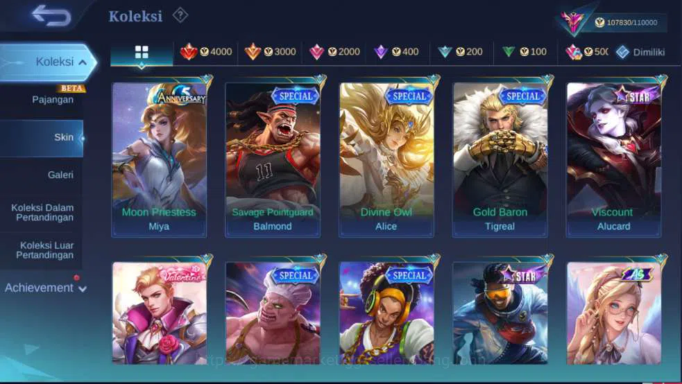 Mobile Legends: Bang Bang Accounts Others Hero 126 | Skin 301 | Legend Franco,  Aspirant Layla+Ruby, KOF Dyrroth, Collector 18