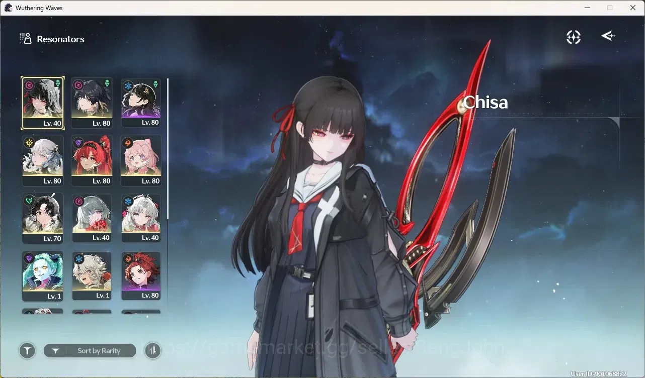 Wuthering Waves Accounts Starter SEA|UL 60|Rank 5|6 Char Limited[Phrolova]+Sign,Jinshi,Yinlin,Chisa,Carlotta,Rebecca|1483 2
